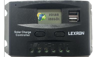 Lexron 10A 12-24V Şarj Kontrol Cihazı