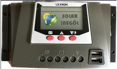 Lexron 40A 12-24V Şarj Kontrol Cihazı